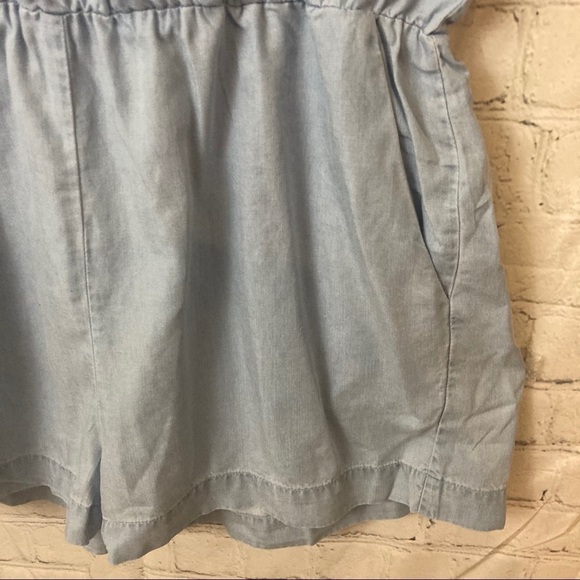 Caara chambray surplice romper - Picture 5 of 5